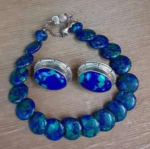 Sterling Azurite Bracelet